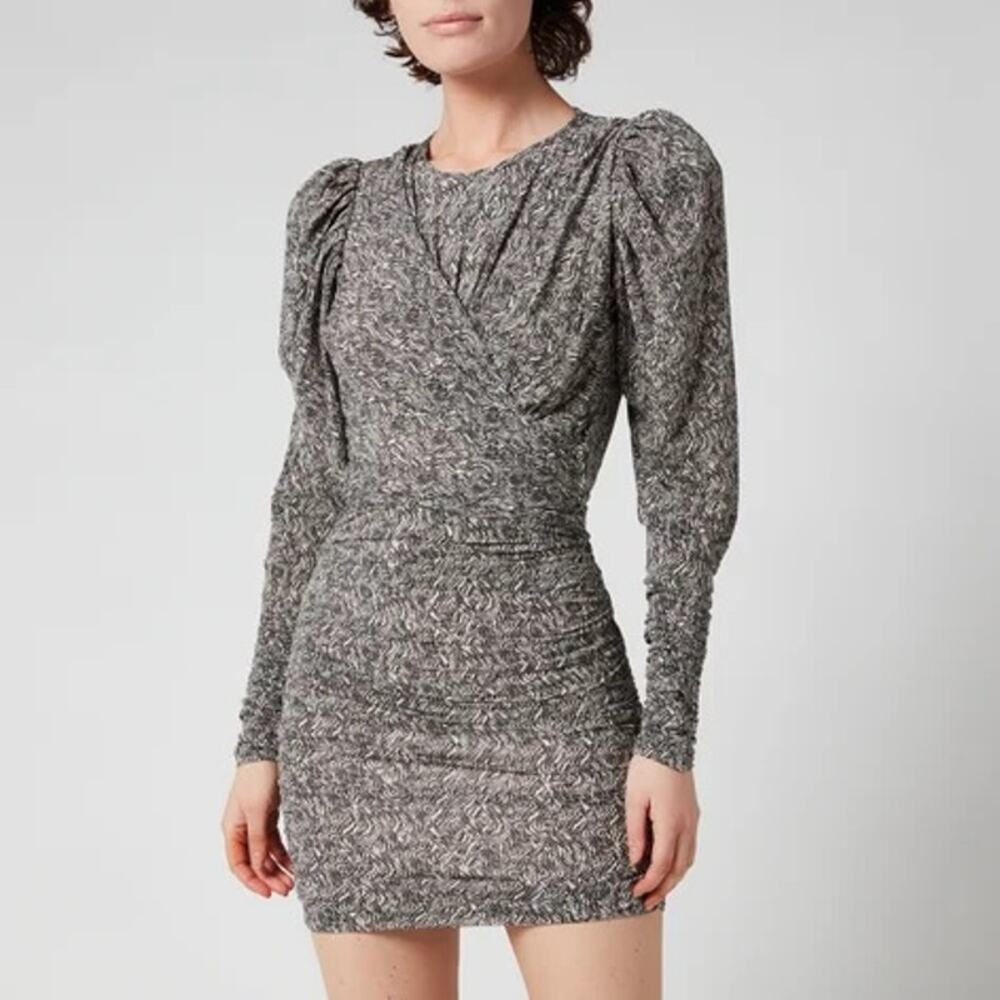 Isabel Marant Ghita Zebra Mini Dress NWT Sold Out $812 - Picture 1 of 12